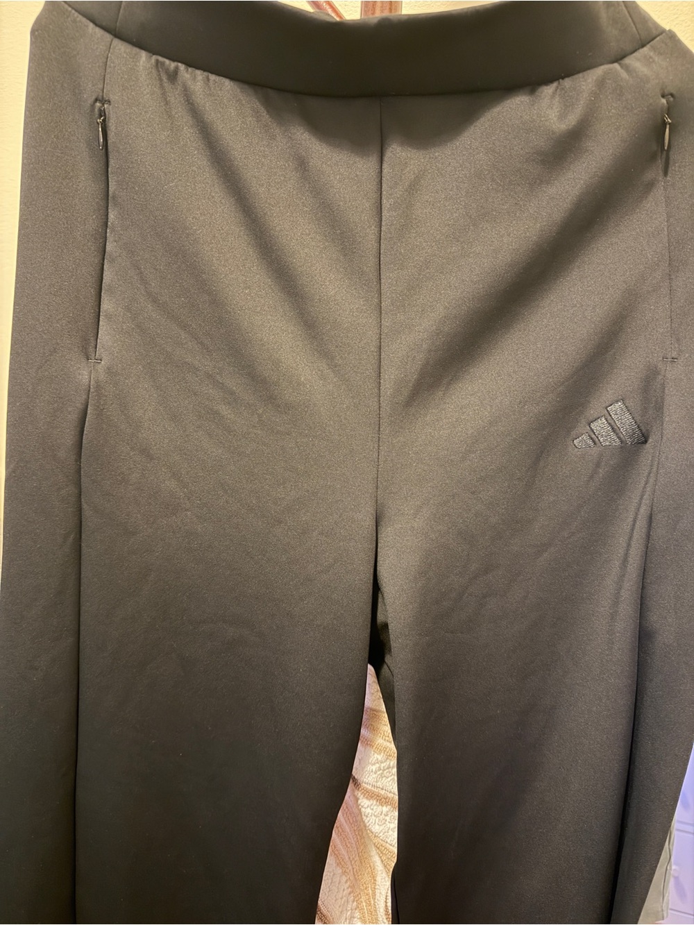 adidas Black Performance Track Pants with Subtle Logo
